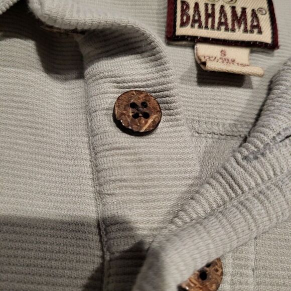 Tommy Bahama Silk Long Sleeve Polo Shirt Men's Size Small - Picture 5 of 7